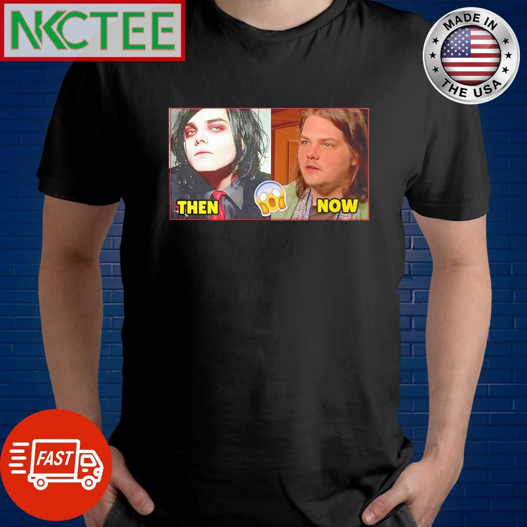 Premium Gerard Way Then And Now shirt