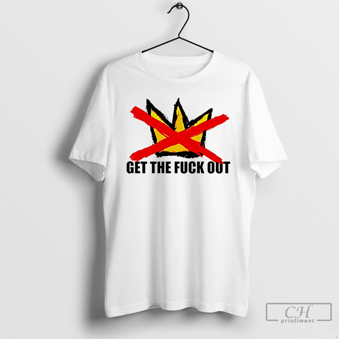 Premium Get The Fuck Out Of Minneapolis Cown No King T-Shirts, Hoodie, Sweatshirt | PureTeeCo.com