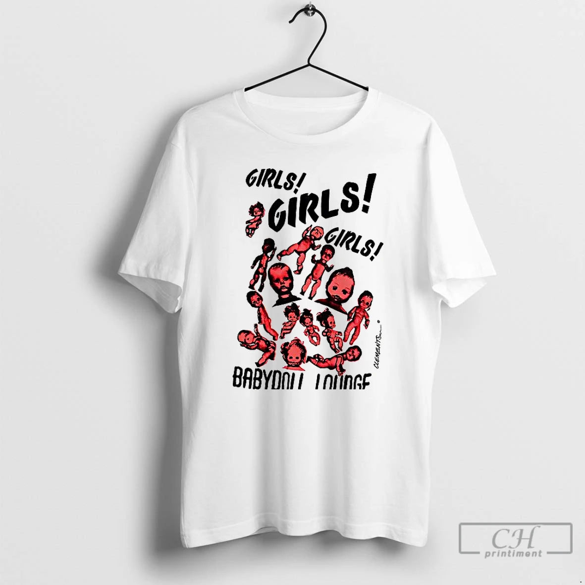 Premium Girls Girls Girls Baby Doll Lounge 1980s T Shirts