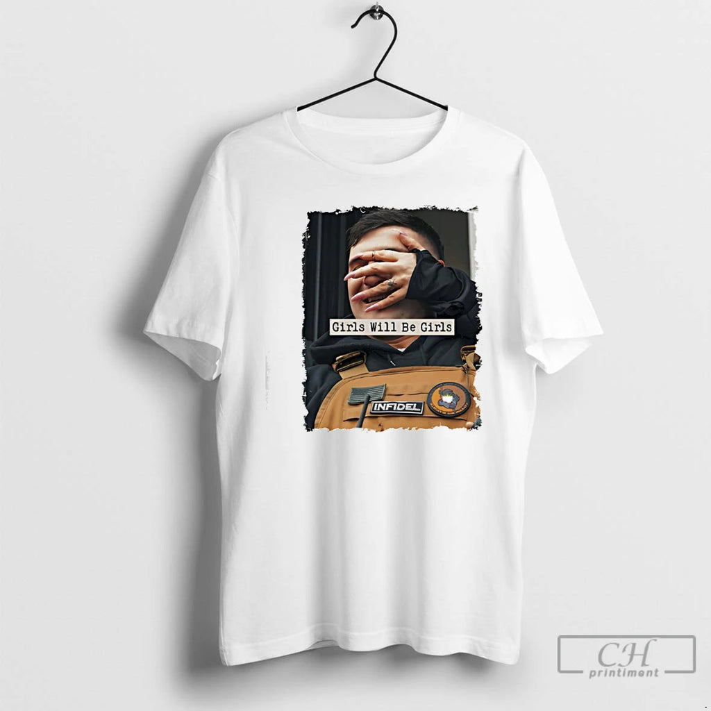 Premium Girls Will Be Girls Piggy Jake T-Shirts, Hoodie, Sweatshirt | PureTeeCo.com