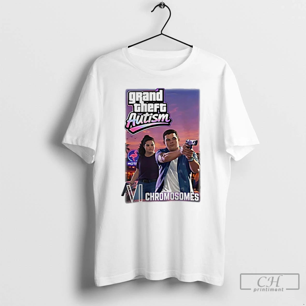 Premium Grand Theft Autism Vi Chromosomes Down Syndrome T-Shirts, Hoodie, Sweatshirt | PureTeeCo.com