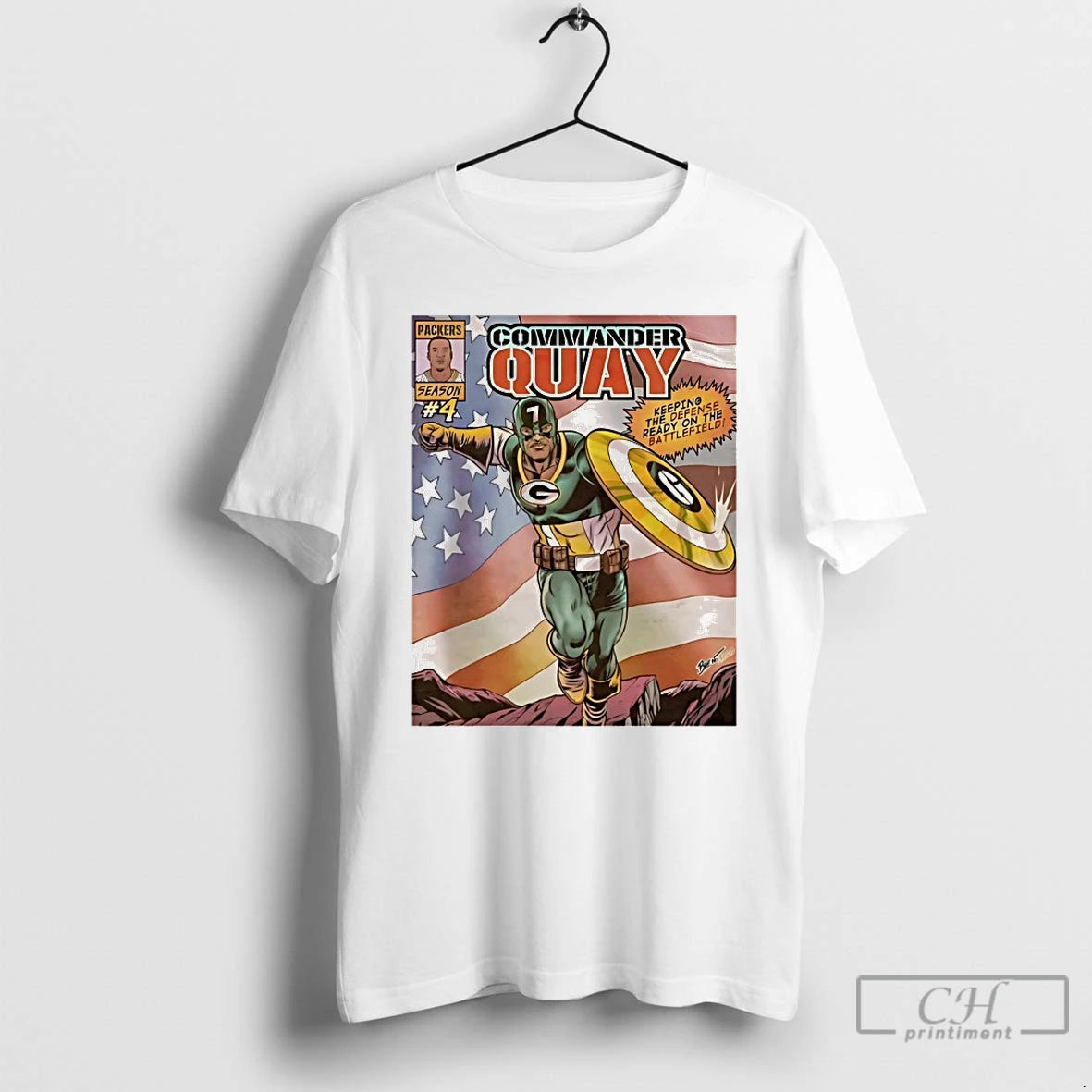 Premium Green Bay Packers Commander Quay Walker T-Shirts, Hoodie, Sweatshirt | PureTeeCo.com