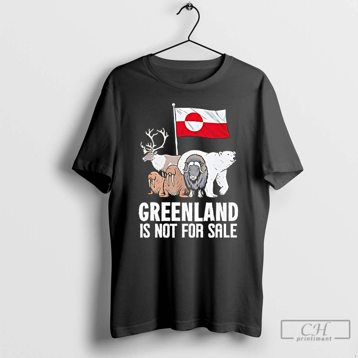 Premium Greenland Is Not For Sale Animals T-Shirts, Hoodie, Sweatshirt | PureTeeCo.com