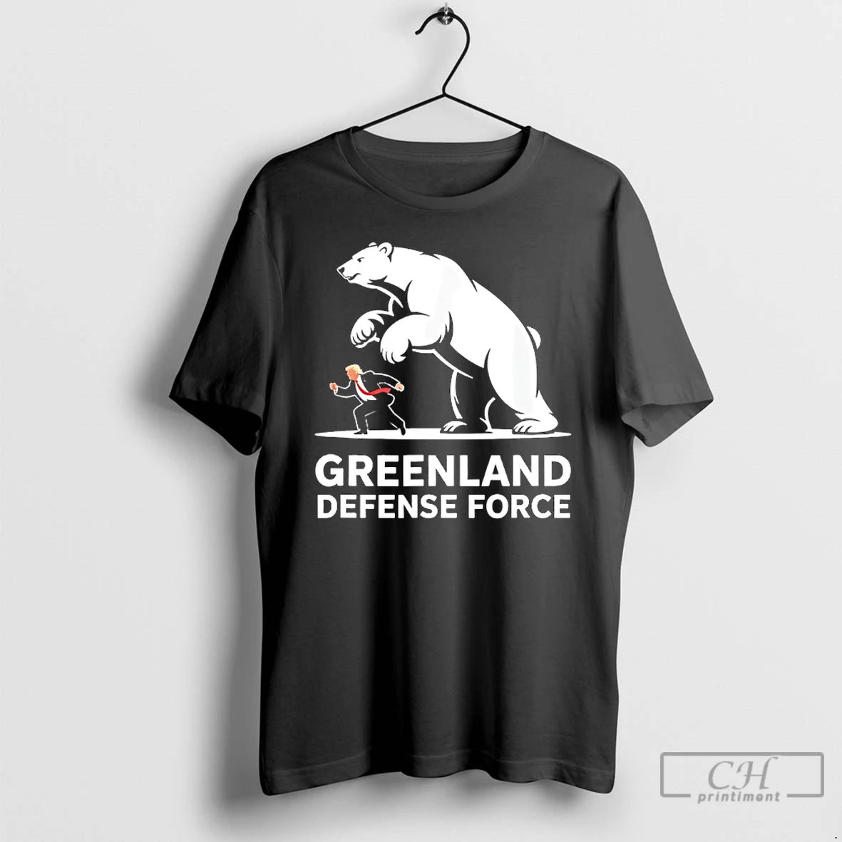 Premium Greenland Trump Defense Polar Bear Political Graphic T-Shirts, Hoodie, Sweatshirt | PureTeeCo.com