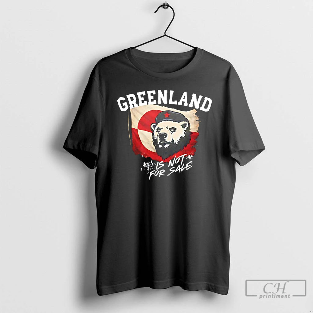 Premium Greenland Is Not For Sale Ice Bear Greenland Flag T-Shirts, Hoodie, Sweatshirt | PureTeeCo.com
