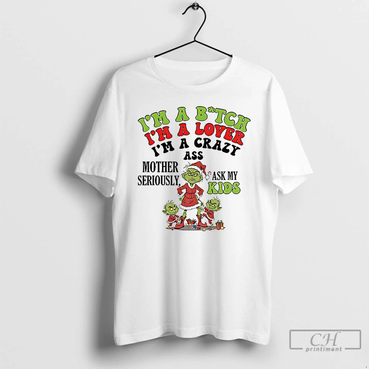 Premium Grinch Santa Im 97 Sure You Dont Like Me Merry Christmas T Shirts Sweater Hoodie, Sweatshirt | PureTeeCo.com