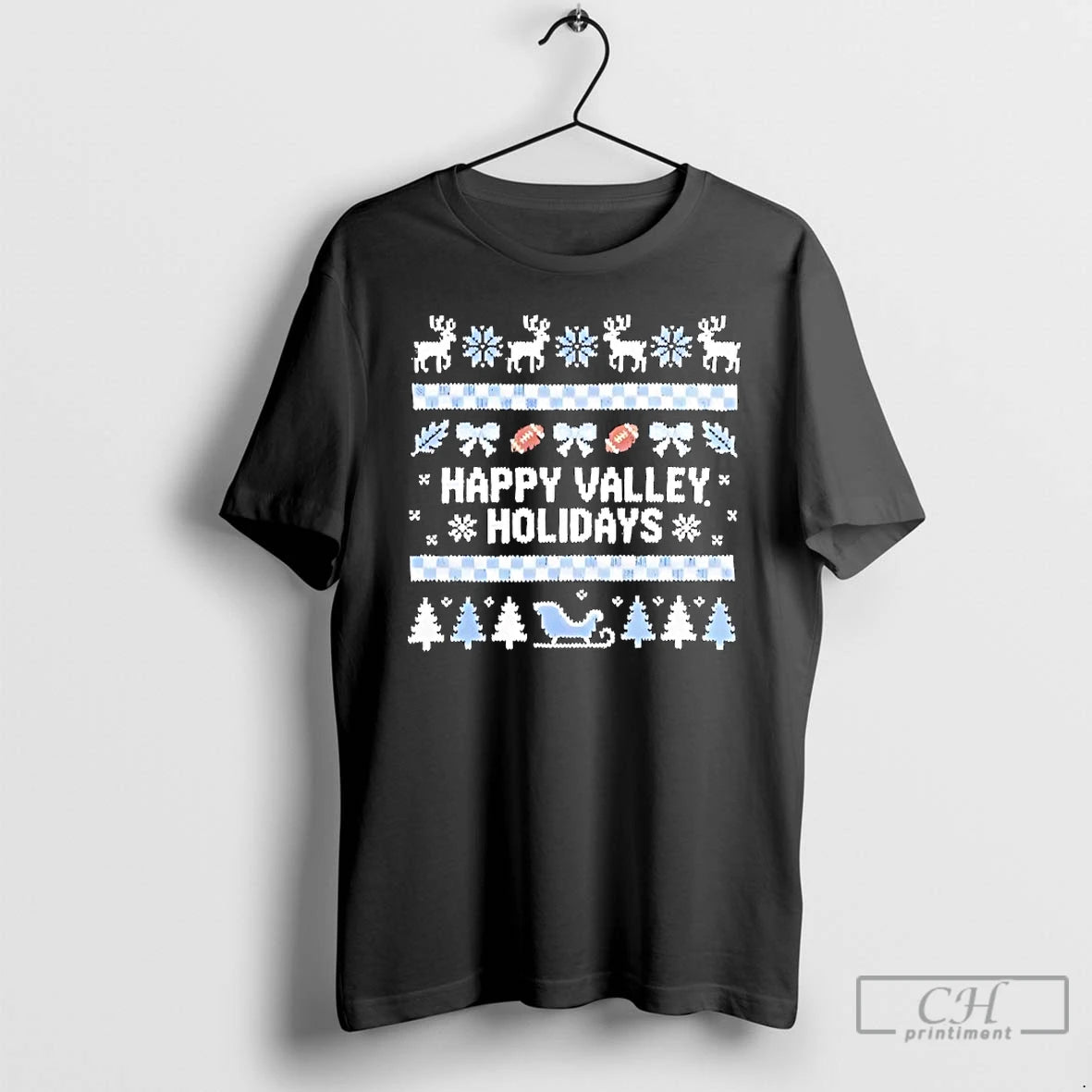 Premium Happy Valley Holidays Christmas Ugly T-Shirts, Hoodie, Sweatshirt | PureTeeCo.com