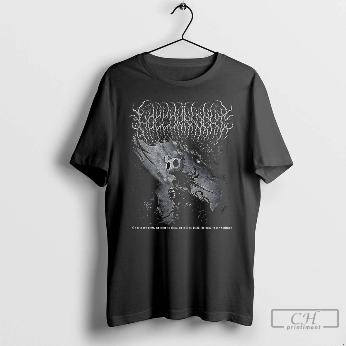 Premium Hollow Knight Metal No Cost To Great No Mind To Think T Shirts Sweater Hoodie, Sweatshirt | PureTeeCo.com