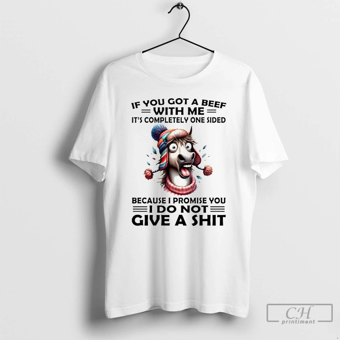 Premium Horse If You Got A Beef With Me Its Completely One Because I Promise T-Shirts, Hoodie, Sweatshirt | PureTeeCo.com