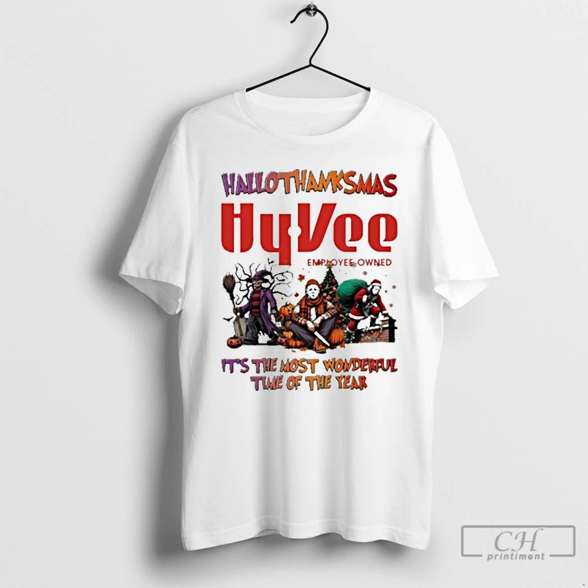 Premium Hyvee Horror Film Hallothanksmas Its The Most Wonderful Time Of The Year T Shirts