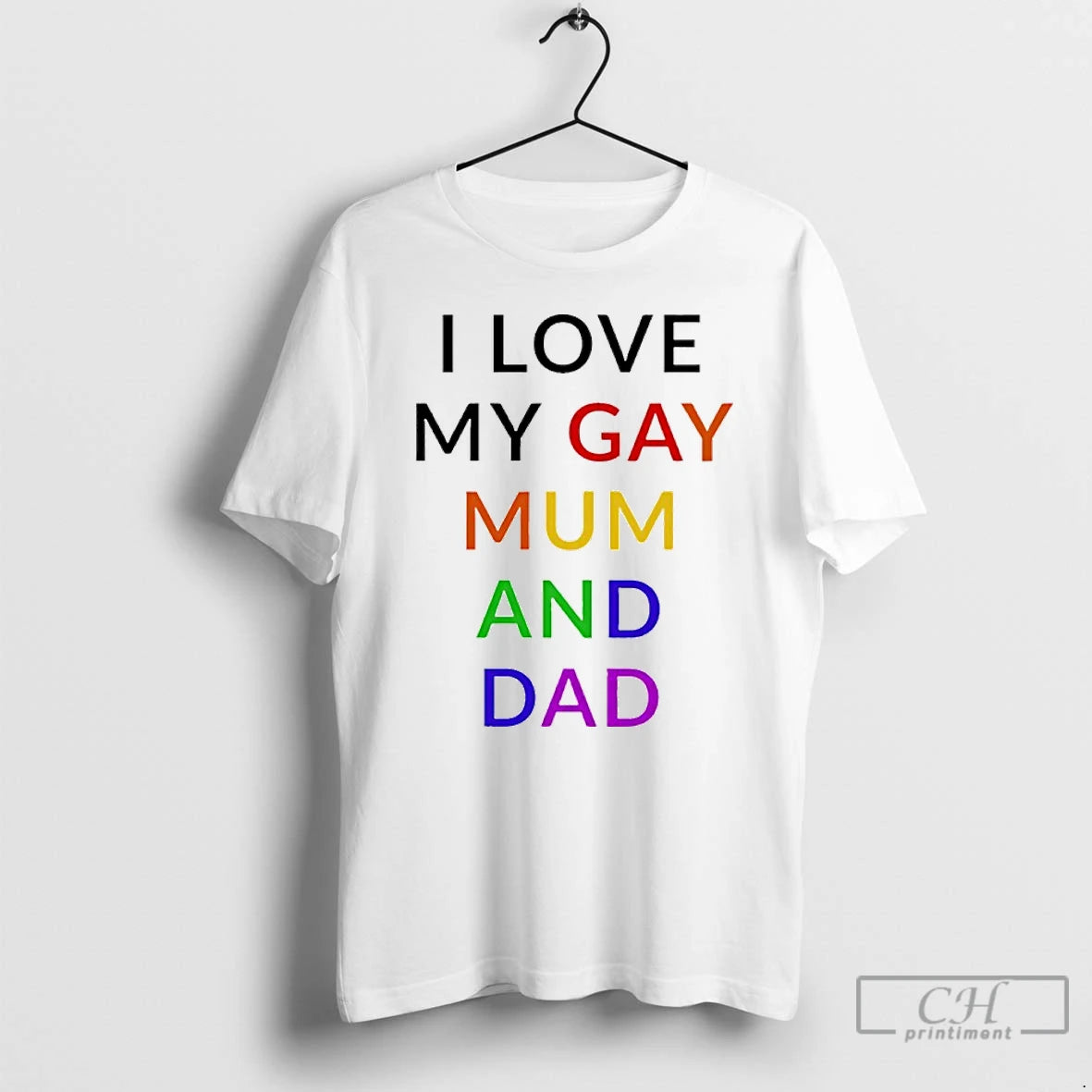 Premium I Love My Gay Mum And Dad Lgbt T-Shirts, Hoodie, Sweatshirt | PureTeeCo.com