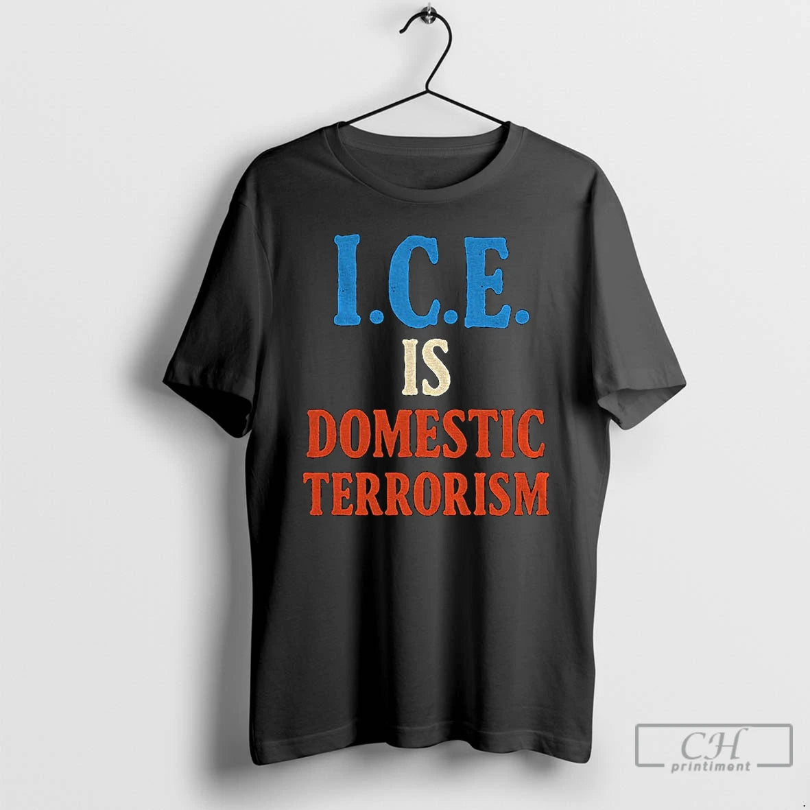 Premium Ice Is Domestic Terrorism Abolish Ice Anti Trump Political T-Shirts, Hoodie, Sweatshirt | PureTeeCo.com