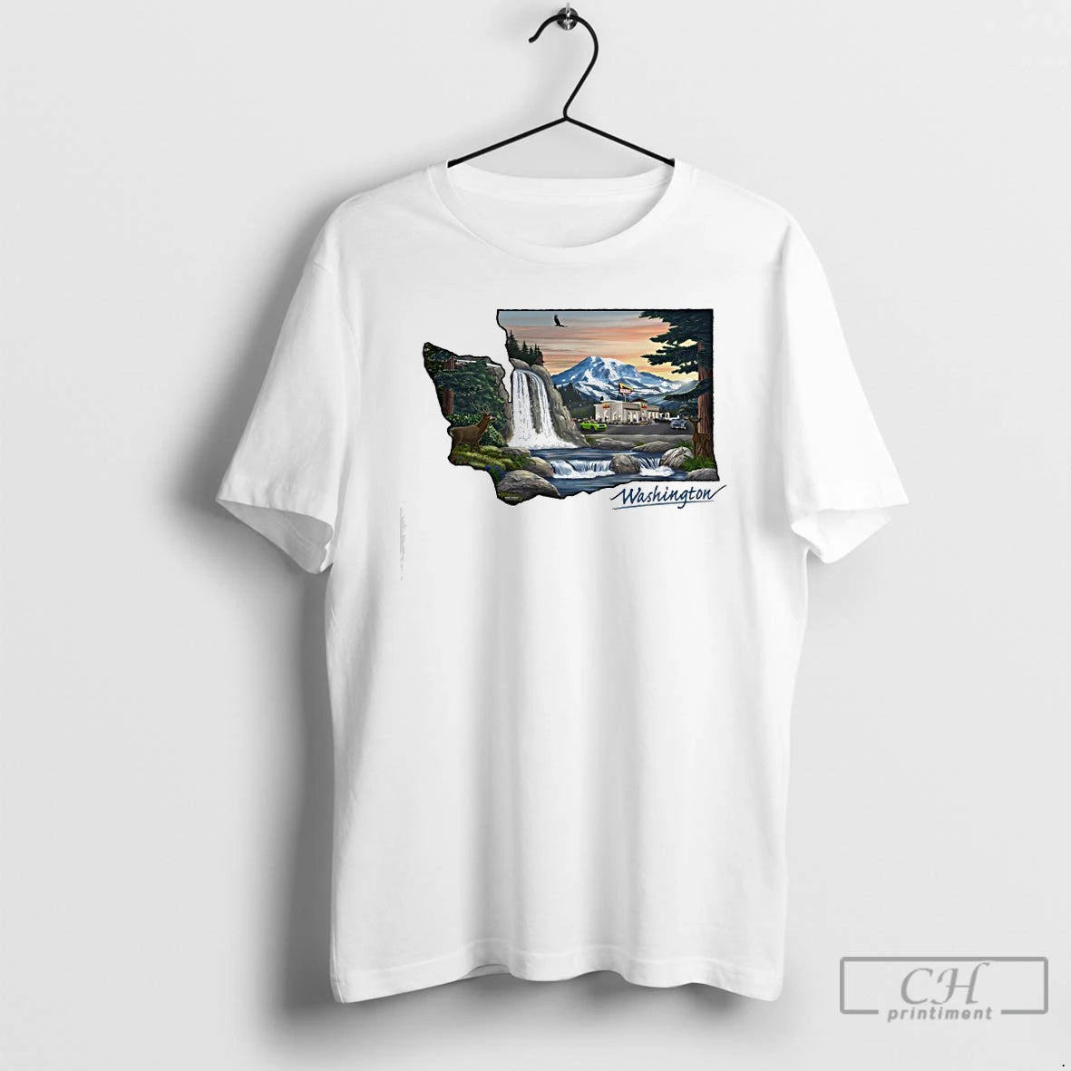Premium In N Out Burger In Mount St Helens Washington T-Shirts, Hoodie, Sweatshirt | PureTeeCo.com