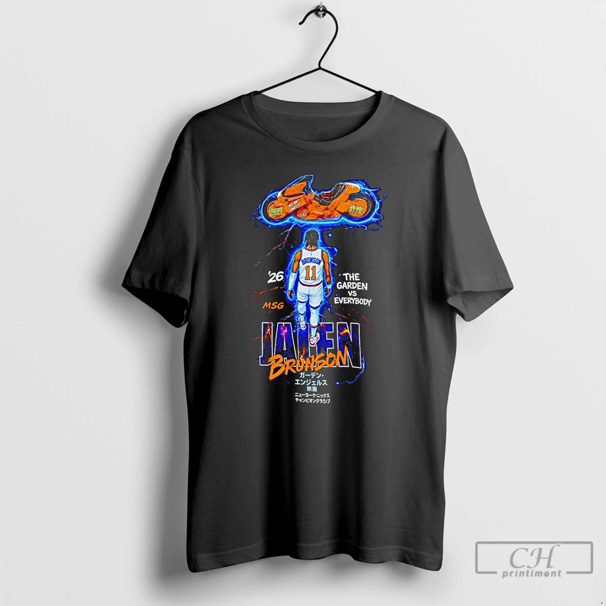 Premium Jalen Brunson Rocky Racing New York Knicks Nba The Garden Vs Everybody T Shirts