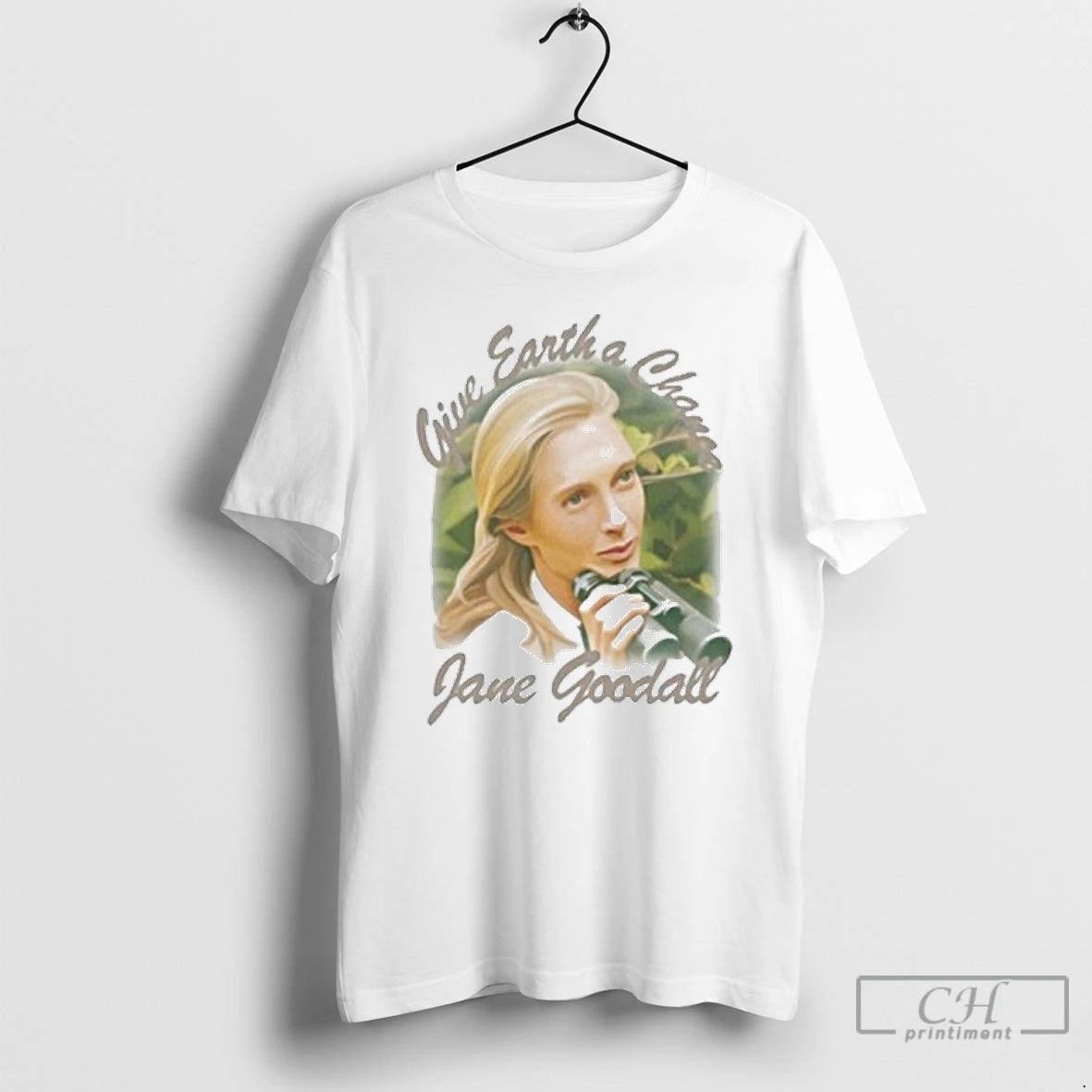 Premium Jane Goodall Give Earth A Chance T Shirts