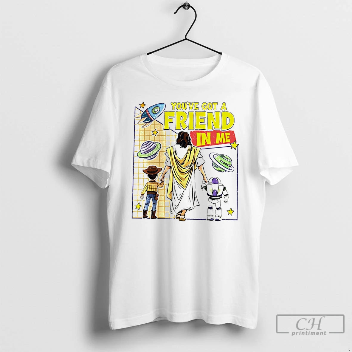 Premium Jesus Toy Story Youve Got A Friend In Me Christian Cartoon T Shirts Sweater