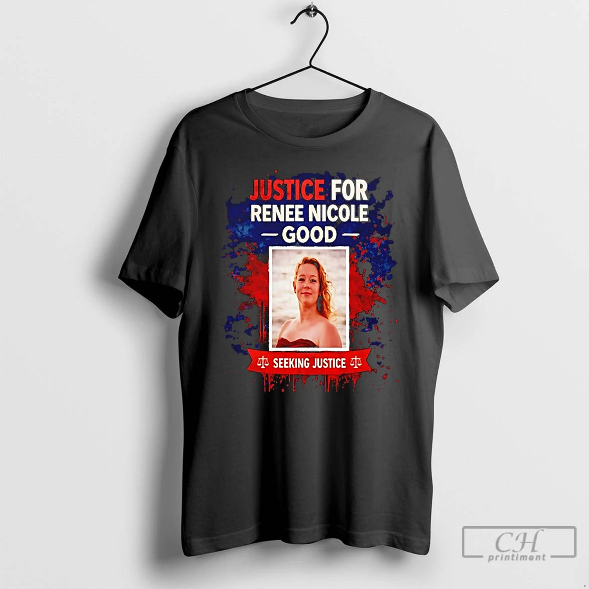 Premium Justice For Renee Nicole Good Seeking Justice T-Shirts, Hoodie, Sweatshirt | PureTeeCo.com