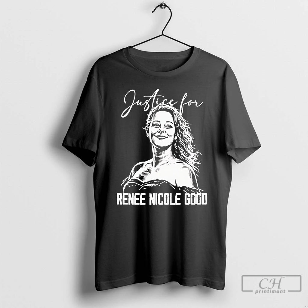Premium Justice For Renee Nicole Good Paint T-Shirts, Hoodie, Sweatshirt | PureTeeCo.com