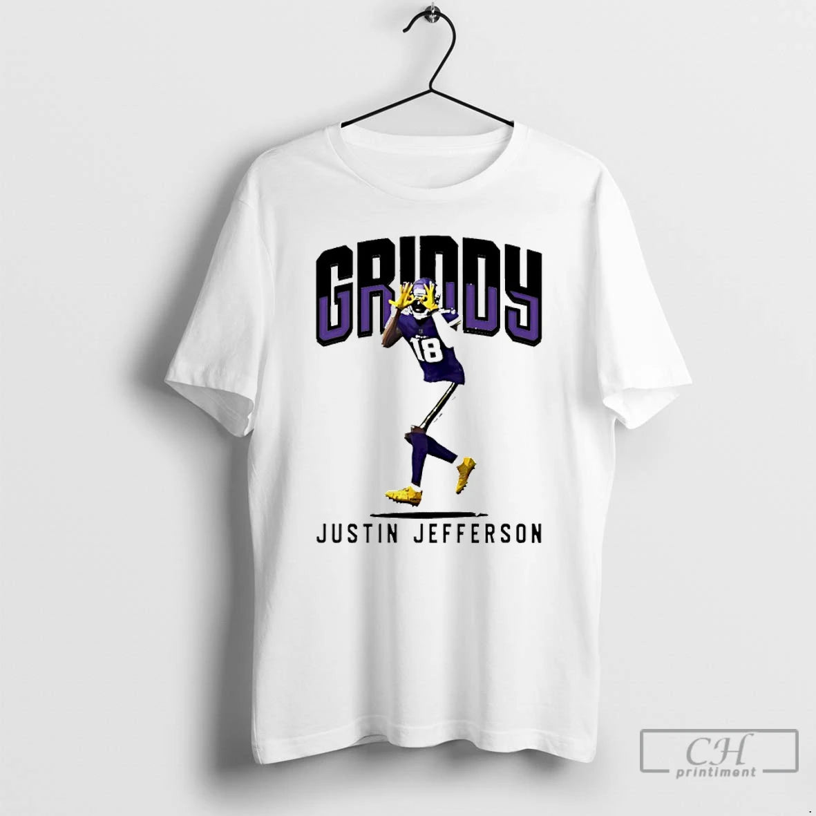 Premium Justin Jefferson Griddy Signature Graphic T-Shirts, Hoodie, Sweatshirt | PureTeeCo.com