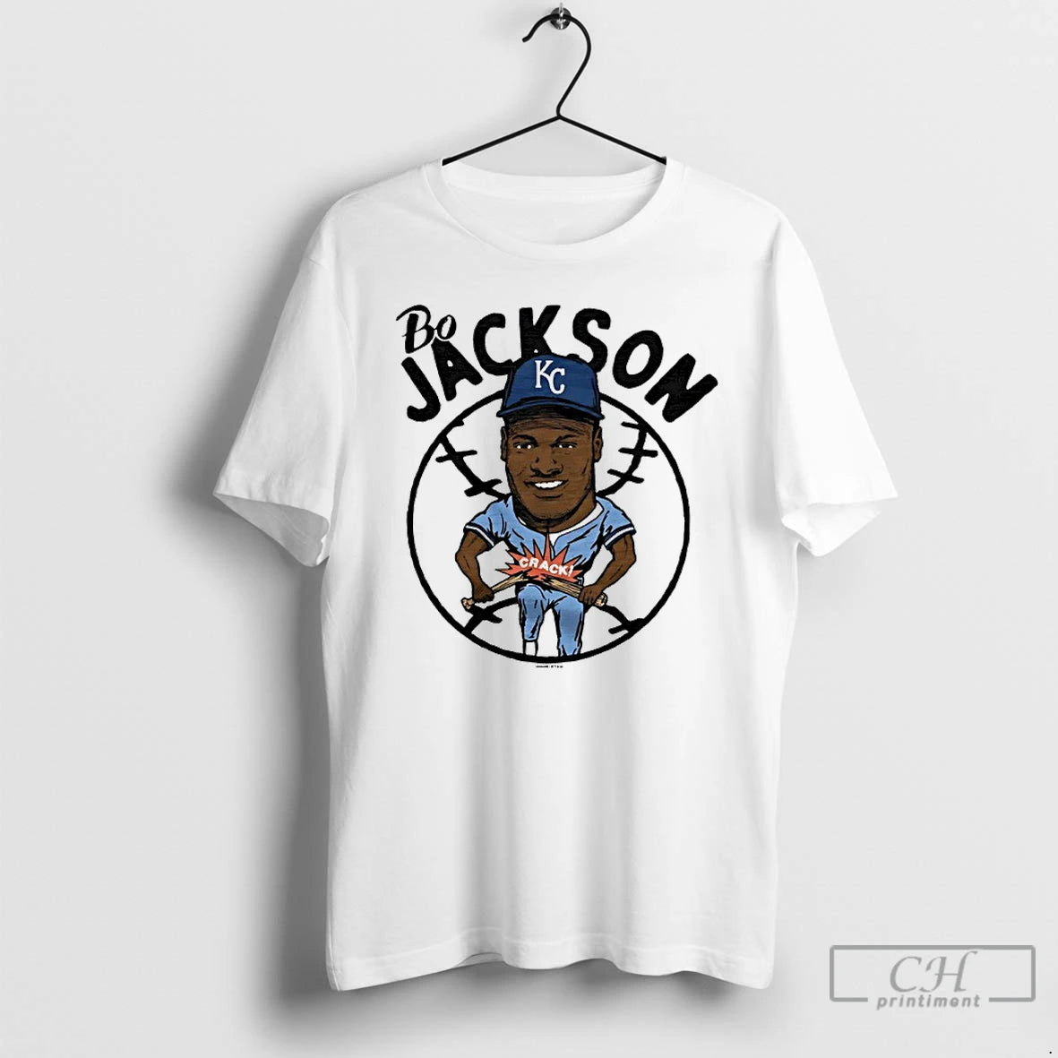 Premium Kc Royals Bo Jackson Crack T-Shirts, Hoodie, Sweatshirt | PureTeeCo.com