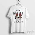 Premium Ken Griffey Father And Son Cincinnati Reds Player Caricature T-Shirts, Hoodie, Sweatshirt | PureTeeCo.com