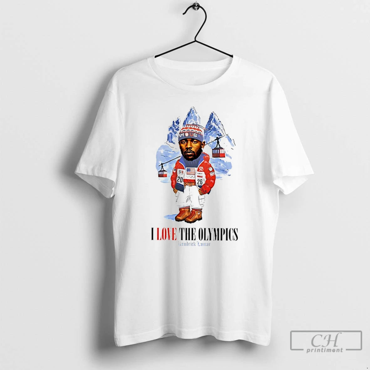 Premium Kendrick Lamar I Love The Olympics Meme T-Shirts, Hoodie, Sweatshirt | PureTeeCo.com