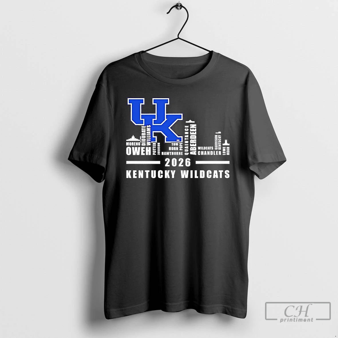 Premium Kentucky Wildcats 2026 Players Names City Skyline Tee Hoodie, Sweatshirt | PureTeeCo.com