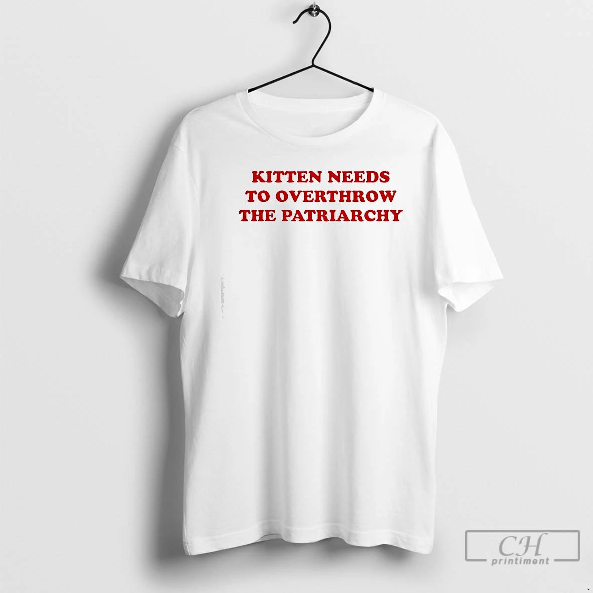 Premium Kitten Needs To Overthrow The Patriarchy T-Shirts, Hoodie, Sweatshirt | PureTeeCo.com