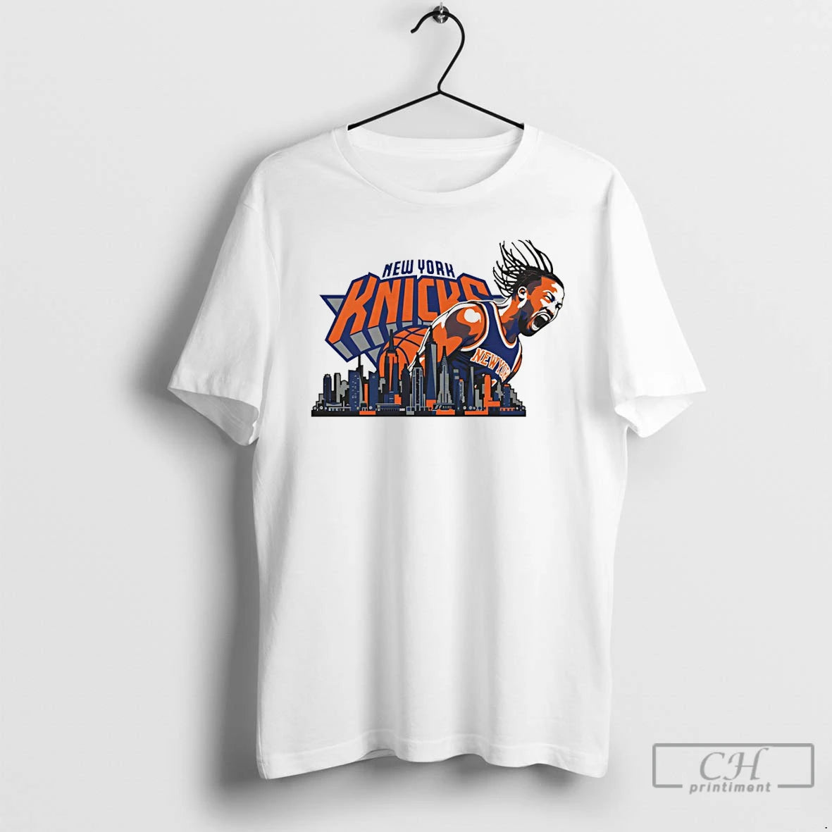 Premium Knicks Jalen Brunson Celebration Graphic