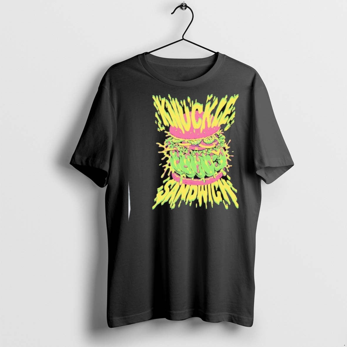 Premium Knuckle Sandwich Hamburger Logo Halloween T Shirts
