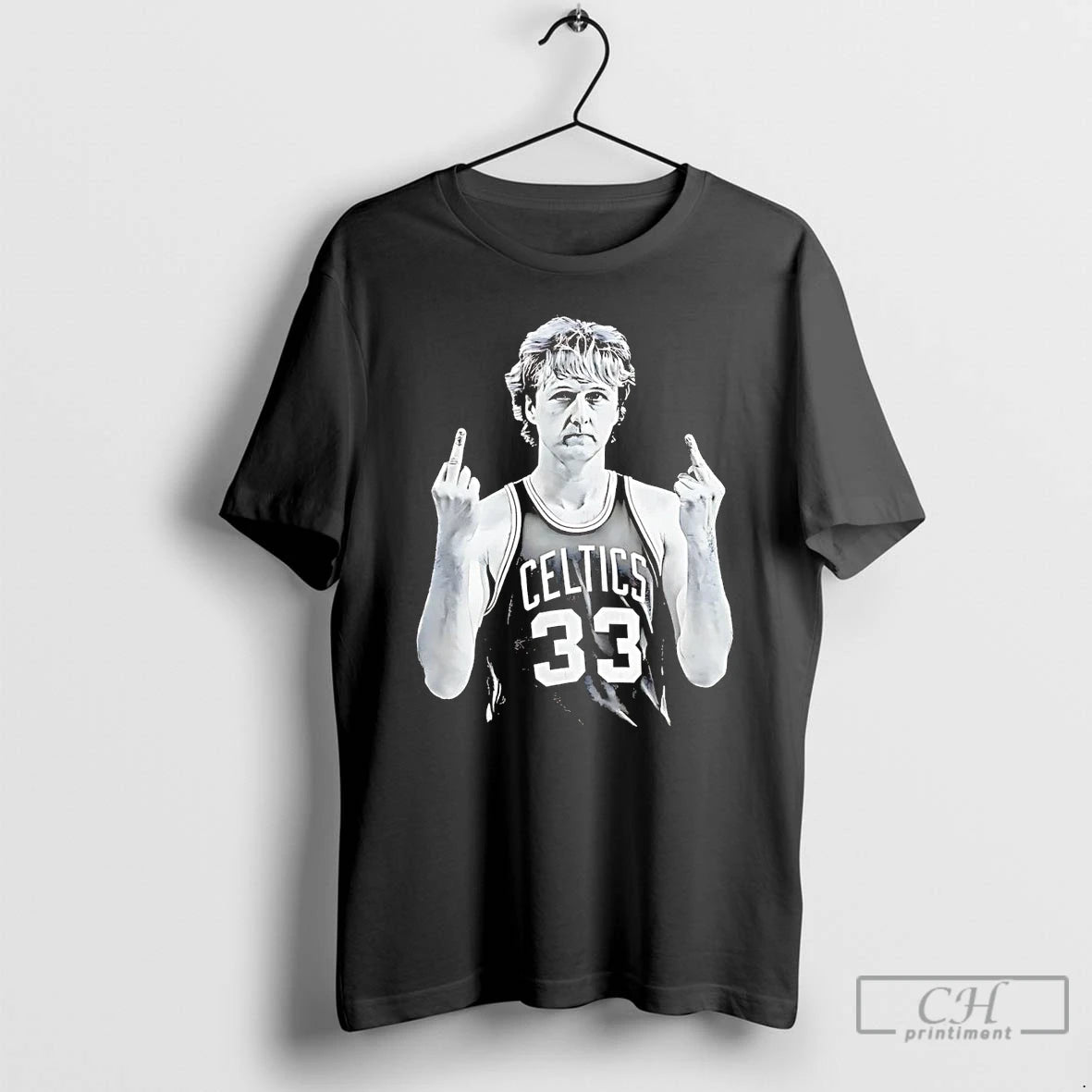 Premium Larry Bird Legend Middle Finger T-Shirts, Hoodie, Sweatshirt | PureTeeCo.com