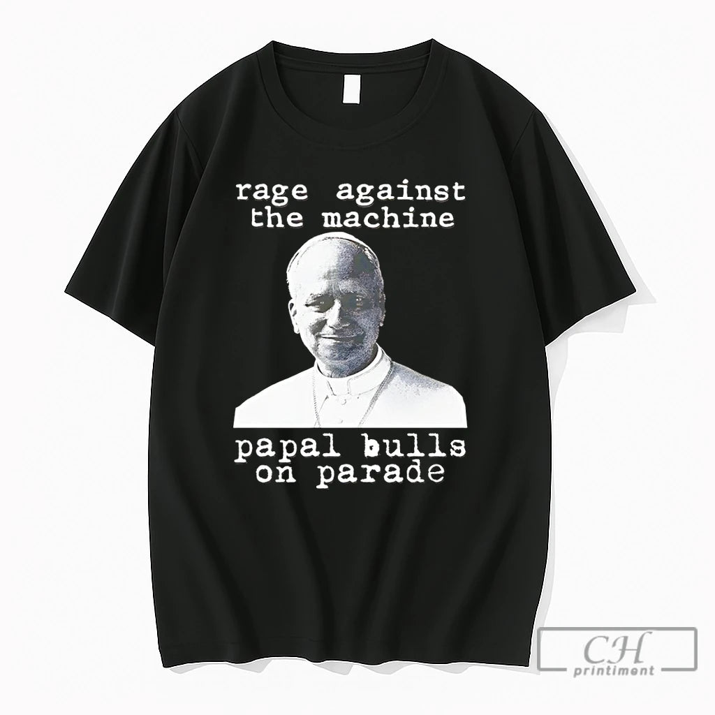 Premium Leo Pope Xiv Rage Against The Machine Papal Bulls On Parade T Shirts Sweater