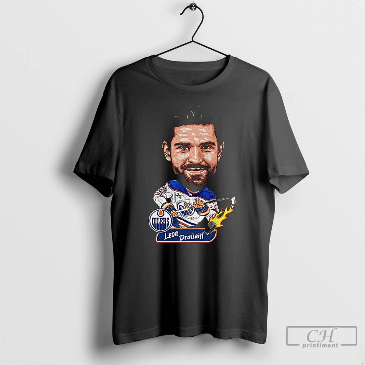 Premium Leon Draisaitl Caricature Edmonton Oilers Hockey T-Shirts, Hoodie, Sweatshirt | PureTeeCo.com
