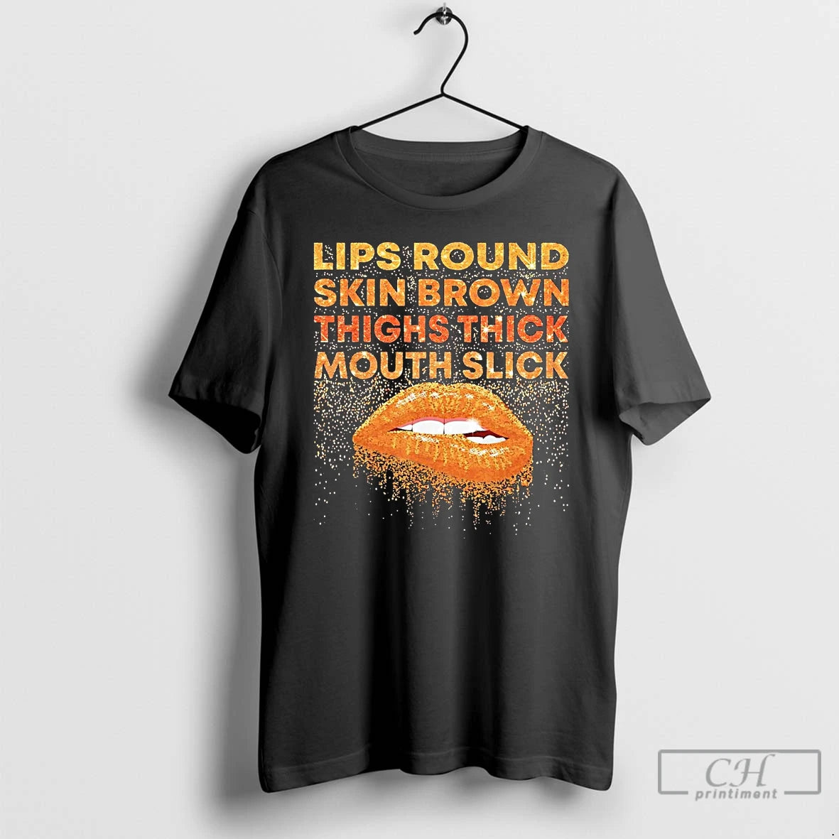 Premium Lips Round Skin Brown Thighs Thick Mouth Slick T-Shirts, Hoodie, Sweatshirt | PureTeeCo.com