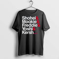 Premium Los Angeles Baseball Ampersand Stars Names T Shirts