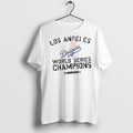 Premium Los Angeles Dodgers New Era X Undefeated World Series Champions T Shirts