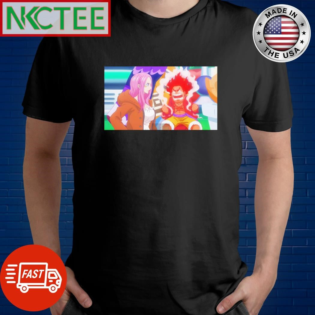 Premium Luffy Ini gear 4 Snakeman atau Hachimon Tonkou Mighty Guy shirt