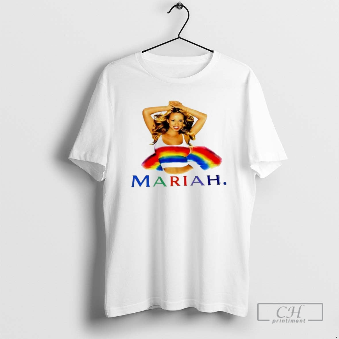 Premium Mariah Carey Rainbow Graphic Shirt Sweater Hoodie, Sweatshirt | PureTeeCo.com