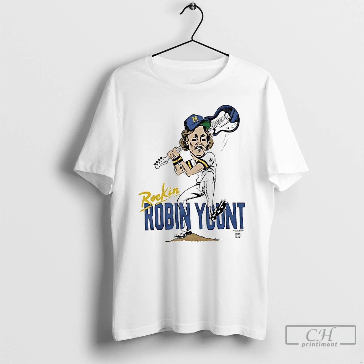 Premium Milwaukee Brewers Rockin Robin Yount Player Caricature T-Shirts, Hoodie, Sweatshirt | PureTeeCo.com