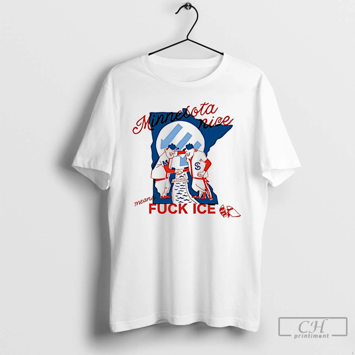 Premium Minnesota Nice Means Fuck Ice T-Shirts, Hoodie, Sweatshirt | PureTeeCo.com