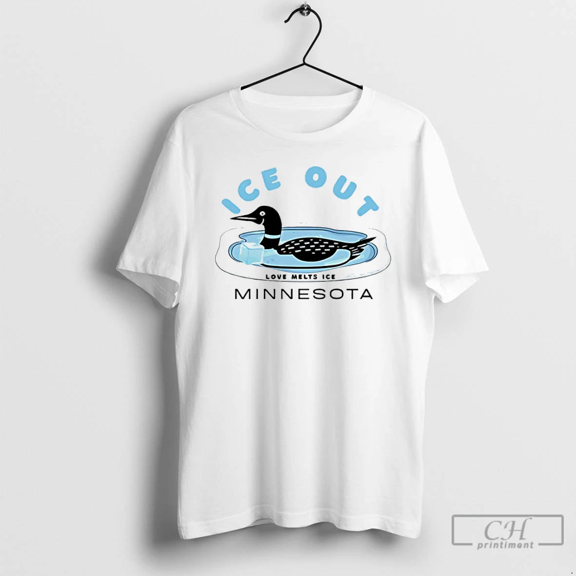 Premium Minnesota Laser Loon Ice Out Protest T-Shirts, Hoodie, Sweatshirt | PureTeeCo.com