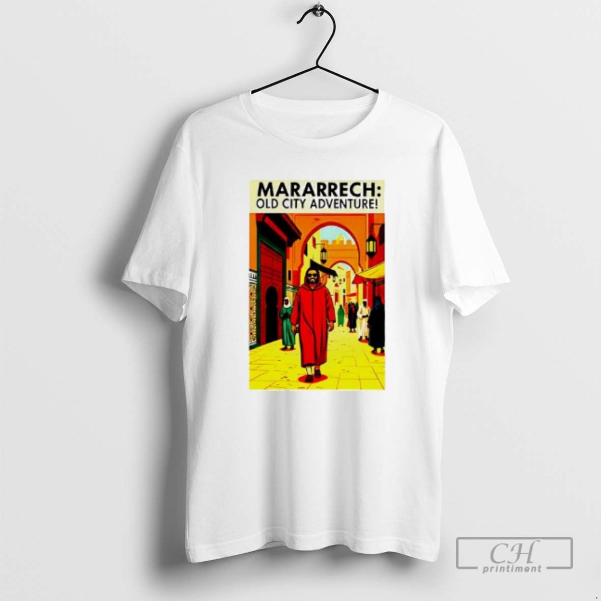 Premium Moroccan Life Style In Street Of Old Marrakech City Shirt Sweater Hoodie, Sweatshirt | PureTeeCo.com