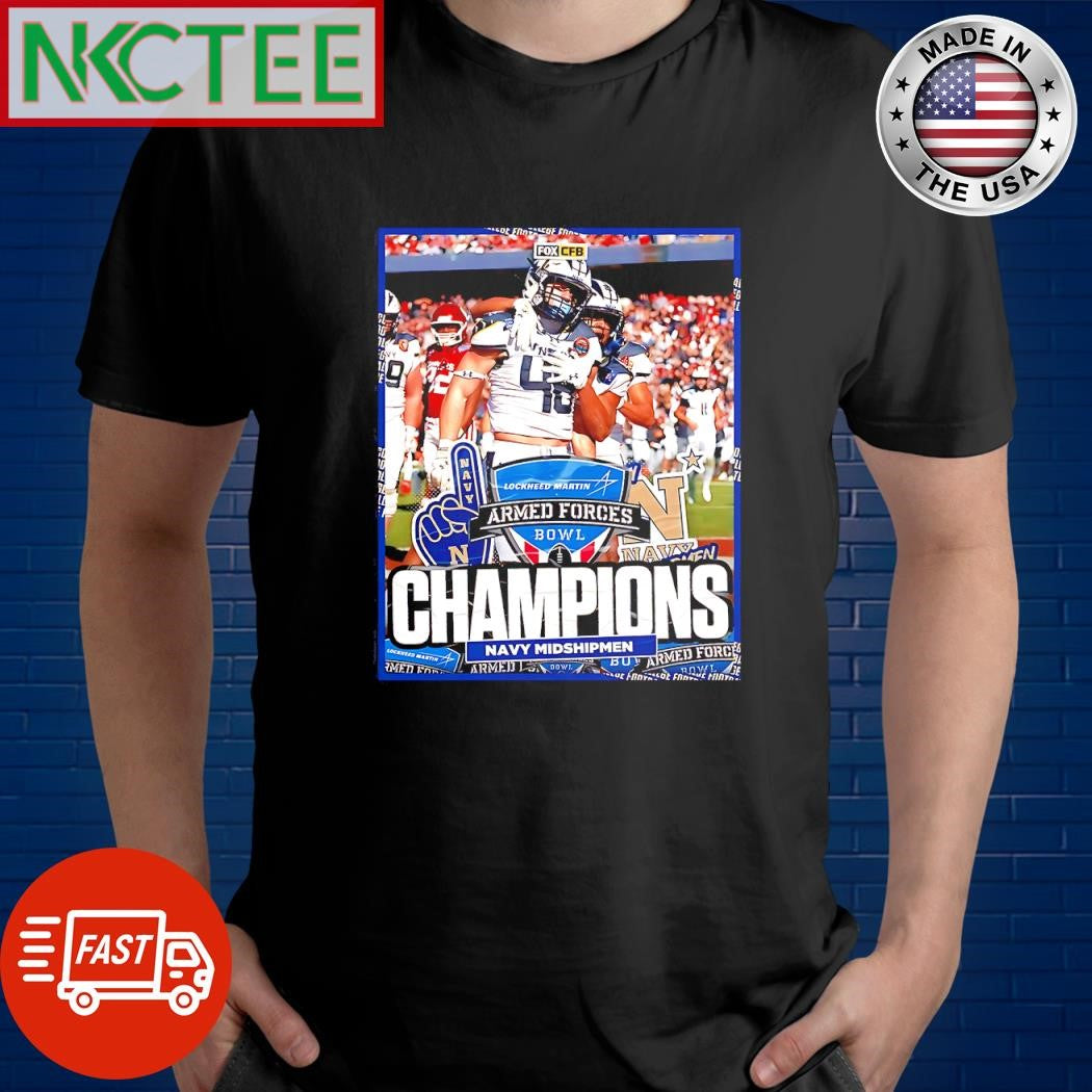 Premium Navy Midshipmen Defeat Oklahoma Sooners In The Armed Forces Bowl Champions FOX CFB photo shirt
