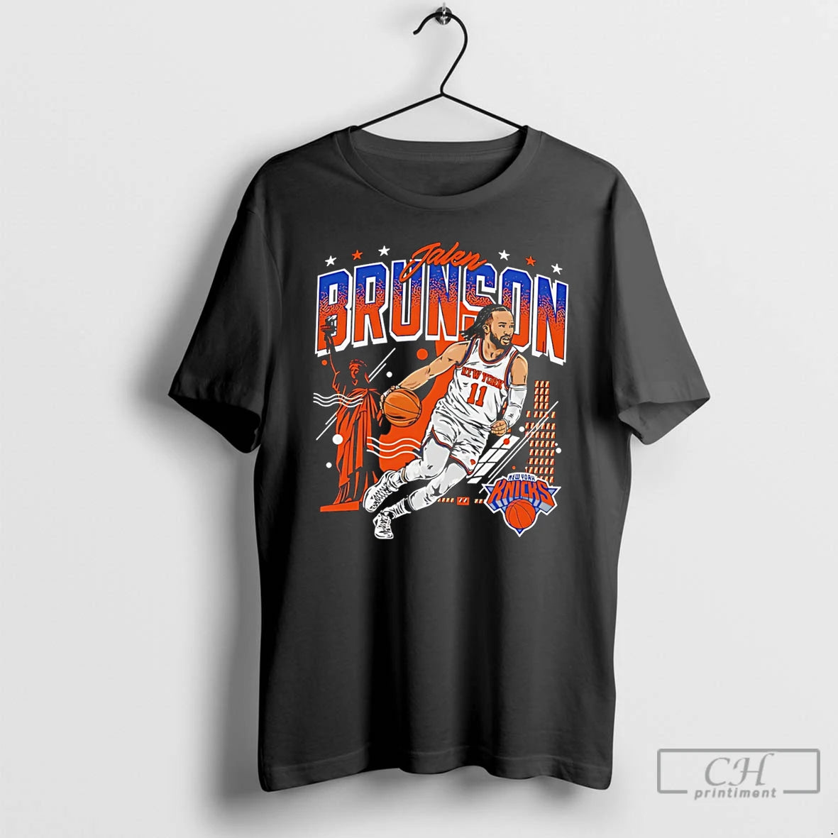 Premium New York Knicks Jalen Brunson Illustration Tee