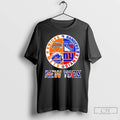 Premium New York Mets Knicks Rangers Giants 4 Teams Sports Circle Logo Sports T Shirts
