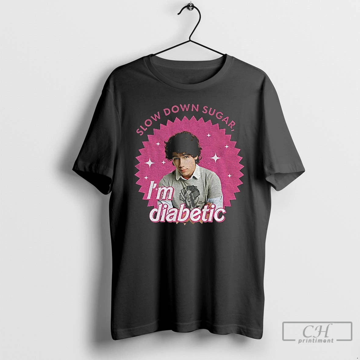 Premium Nick Jonas Nick Slow Down Sugar Im Diabetic T-Shirts, Hoodie, Sweatshirt | PureTeeCo.com