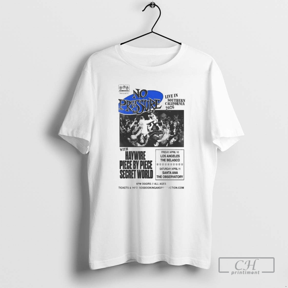 Premium No Pressure Apr 10 2026 La The Belasco Haywire Piece By Piece Secret World T-Shirts, Hoodie, Sweatshirt