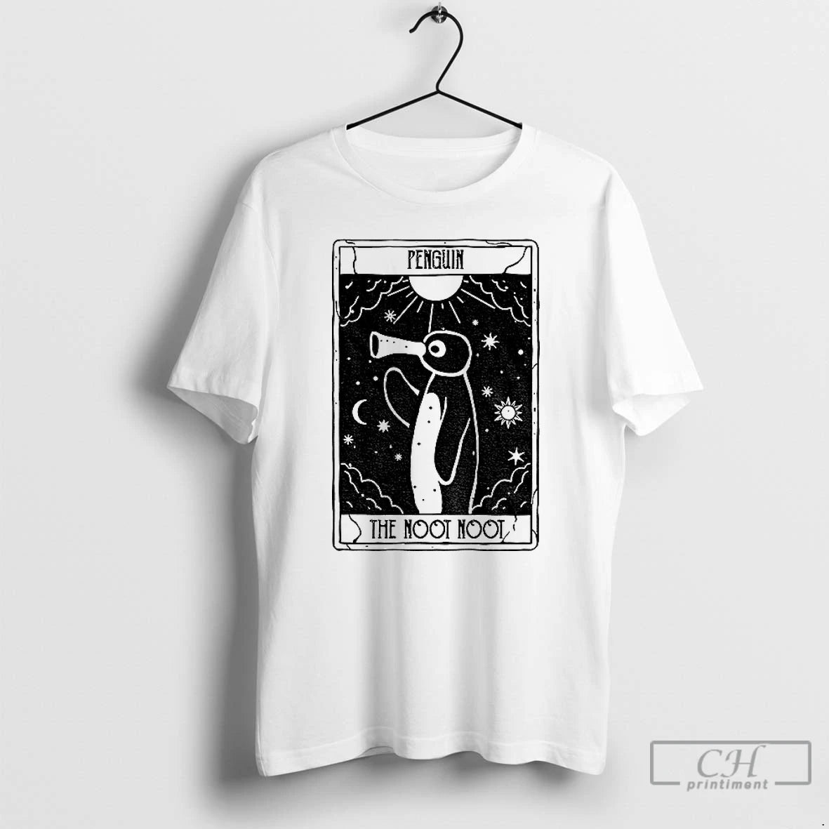 Premium Noot Noot Funny Tarot Card Penguin T-Shirts, Hoodie, Sweatshirt | PureTeeCo.com