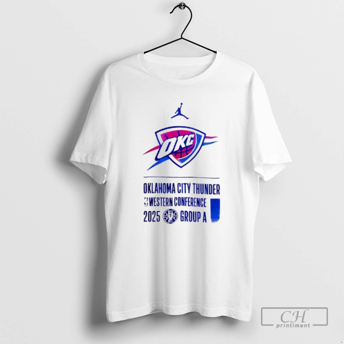 Premium Oklahoma City Thunder Western Conference 2025 Group A Jersey Shirt Sweater Hoodie, Sweatshirt | PureTeeCo.com