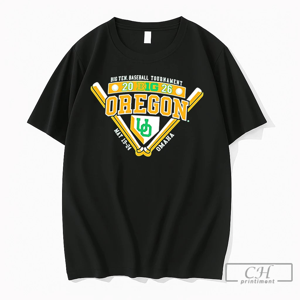 Premium Oregon Ducks 2026 Big Ten Baseball Tournament Participant Tee